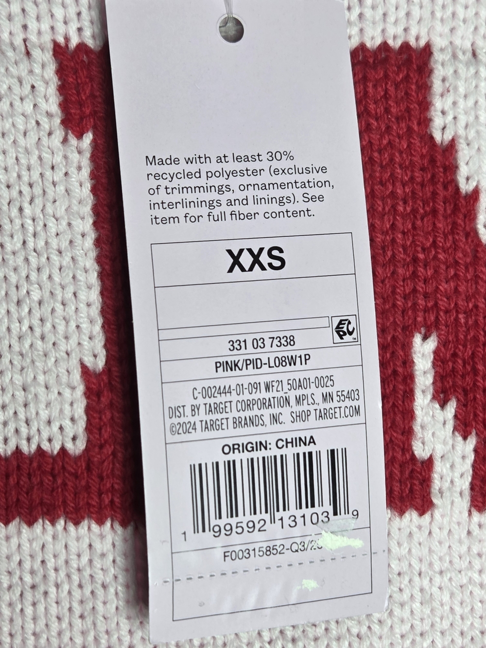 wild fable Light Pink Crewneck Sweater with Red 'DUMP HIM' Text - Picture 3 of 7